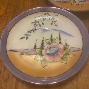 Antique Vintage Saucers by HOTTA YU SHOTEN & CO Set of 3